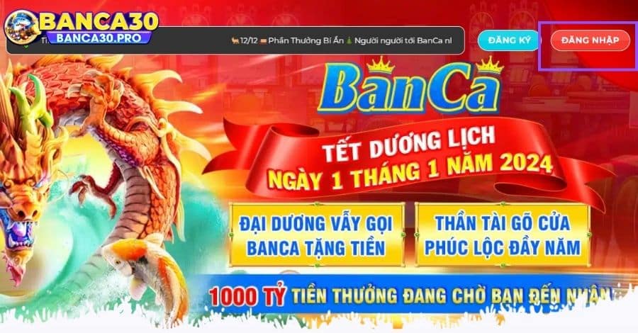 Các thao tác để đăng nhập vào tài khoản Banca